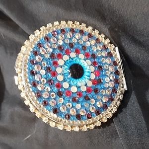 Jewelry embellished pocket mirror